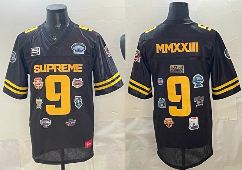 Men 2026 #9 Mmxxiii Black Limited NCAA Jersey 01